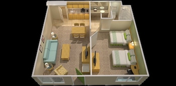 Suite, 2 Queen Beds, Accessible, Kitchenette (with Sofabed)