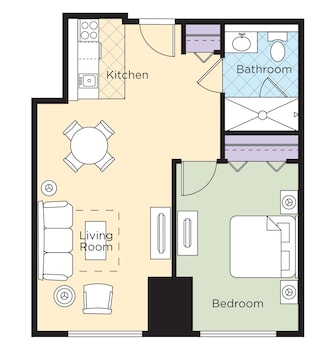 Suite, 1 Bedroom, Kitchenette