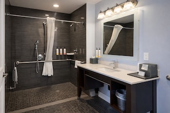 Room, 1 Queen Bed, Roll-in Shower