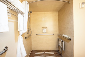 Standard Single Room, 1 King Bed, Roll-in Shower