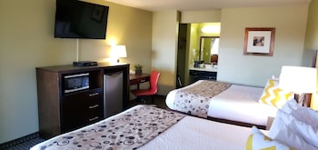 Standard Room, 2 Queen Beds, Non Smoking, Refrigerator & Microwave