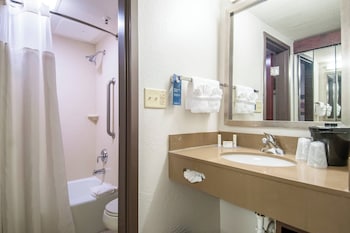 Suite, 1 King Bed with Sofa bed, Hearing Accessible (Roll-in Shower)