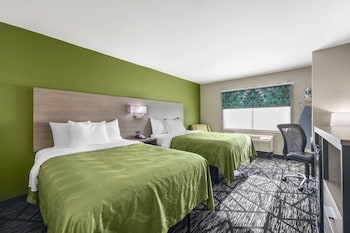 Double Room, 2 Double Beds, Smoking (Interior Corridor)