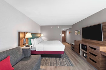 Room, 1 King Bed with Sofa bed, Refrigerator & Microwave