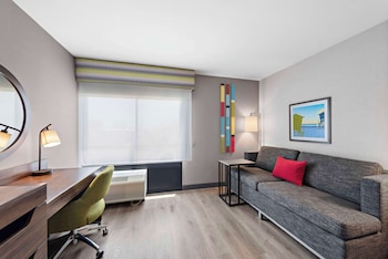 Room, 1 King Bed with Sofa bed, Refrigerator & Microwave