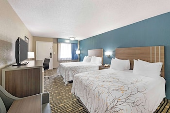 Standard Room, 2 Queen Beds, Non Smoking, Refrigerator & Microwave (Shower Only;Pet Friendly)
