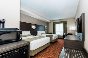 Standard Room, 2 Queen Beds, Refrigerator & Microwave, Tower (Larger Room)