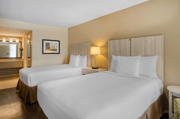 Standard Room, 2 Double Beds, Non Smoking, Refrigerator & Microwave