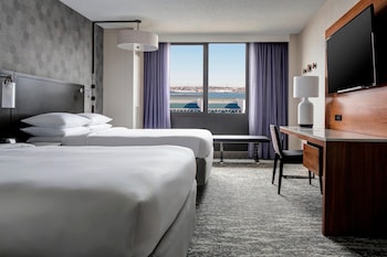 2 Double Beds, Airport View