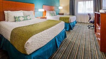 Standard Room, 2 Queen Beds, Non Smoking, Refrigerator & Microwave