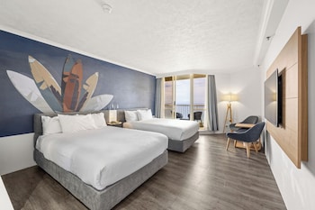 Deluxe Room, 2 Double Beds, Ocean View