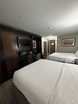 Room, Multiple Beds, Refrigerator & Microwave