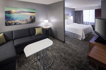 Suite, 1 King Bed with Sofa bed, Hearing Accessible (Accessible Bathtub)