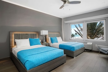 Partial Ocean View Room with Two Double Beds
