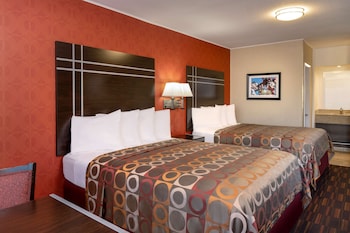 Standard Room, 2 Queen Beds, Non Smoking, Refrigerator & Microwave