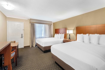 Standard Room, 2 Queen Beds, Non Smoking, Refrigerator & Microwave