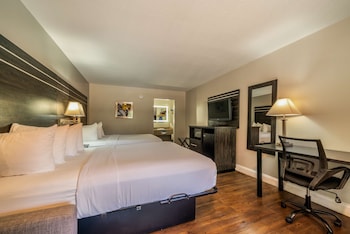 Standard Room, 2 Queen Beds, Non Smoking, Refrigerator & Microwave