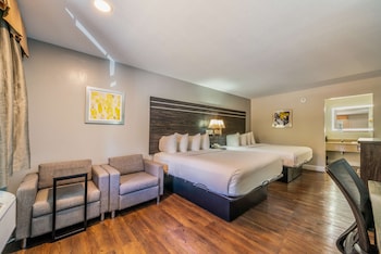 Standard Room, 2 Queen Beds, Non Smoking, Refrigerator & Microwave