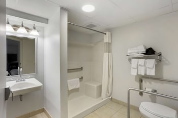 Standard Room, 2 Double Beds, Accessible, Refrigerator & Microwave (Walk-in Shower)