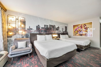 Standard Room, 2 Queen Beds, Non Smoking, Refrigerator & Microwave