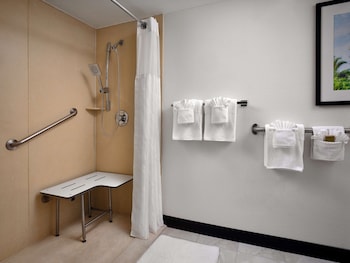 Room, 1 Queen Bed, Accessible, Balcony, Partial Ocean View (Mobility, Hearing and Roll-In Shower)