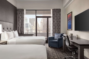 Room, 2 Double Beds, Balcony, City View