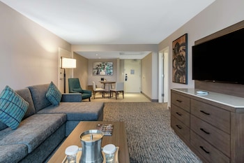 Suite, 1 King Bed, Accessible (Mobility & Hearing, Roll-In Shower)