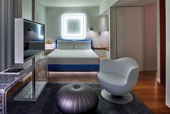 Studio, 1 King Bed (Mobility & Hearing, Roll-In Shower)