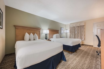 Standard Room, 2 Double Beds, Non Smoking, Refrigerator & Microwave