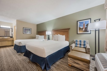 Standard Room, 2 Double Beds, Non Smoking, Refrigerator & Microwave