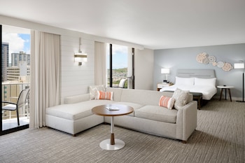 City View, Jr. Suite, 1 King, Sofa bed, Balcony