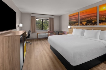 Room, 1 King Bed, Non Smoking, Refrigerator & Microwave