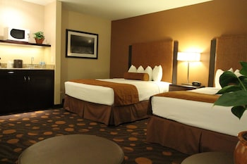 Standard Room, 2 Queen Beds, Non Smoking, Refrigerator & Microwave