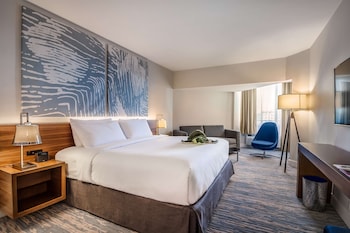 Standard Room, 1 King Bed, Accessible, Tower (Standard King w Roll-in Shower)