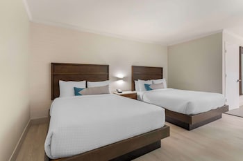 Standard Room, 2 Queen Beds, Non Smoking, Refrigerator & Microwave