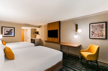 Standard Room, 2 Queen Beds, Refrigerator & Microwave, Pool View