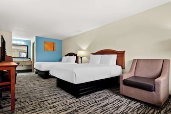 Standard Room, 2 Queen Beds, Non Smoking, Refrigerator & Microwave