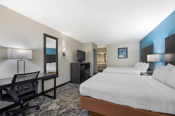 Standard Room, 2 Queen Beds, Non Smoking, Refrigerator & Microwave