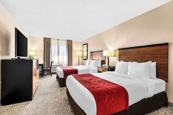 Standard Room, 2 Double Beds, Non Smoking, Refrigerator & Microwave