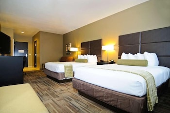 Standard Room, 2 Queen Beds, Non Smoking, Refrigerator & Microwave