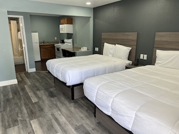 Premium Studio, 2 Queen Beds, Kitchen