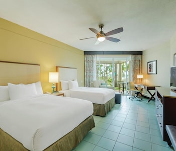 Oceanfront Patio Room with 2 Double Beds