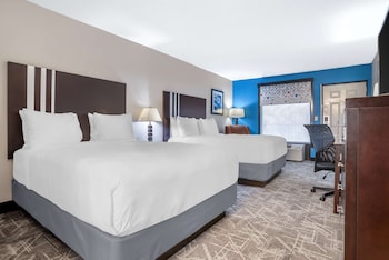 Standard Room, 2 Queen Beds, Non Smoking, Refrigerator & Microwave