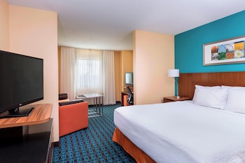 Suite, 1 King Bed with Sofa bed, Hearing Accessible (Accessible Bathtub)