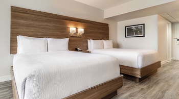 Two Queen Beds with Sofa Bed Interior