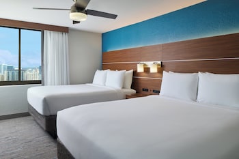 Standard Room, 2 Double Beds (Waikiki View)