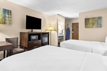 Standard Room, 2 Queen Beds, Non Smoking, Refrigerator & Microwave