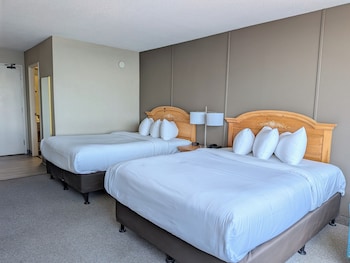 Economy Double Room, 2 Double Beds, Harbor View (Lower Level)