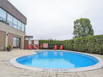Economy Double Room, 2 Double Beds, Harbor View (Lower Level)