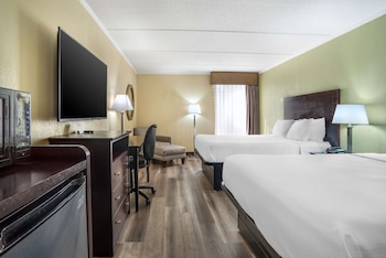 Standard Room, 2 Queen Beds, Non Smoking, Refrigerator & Microwave